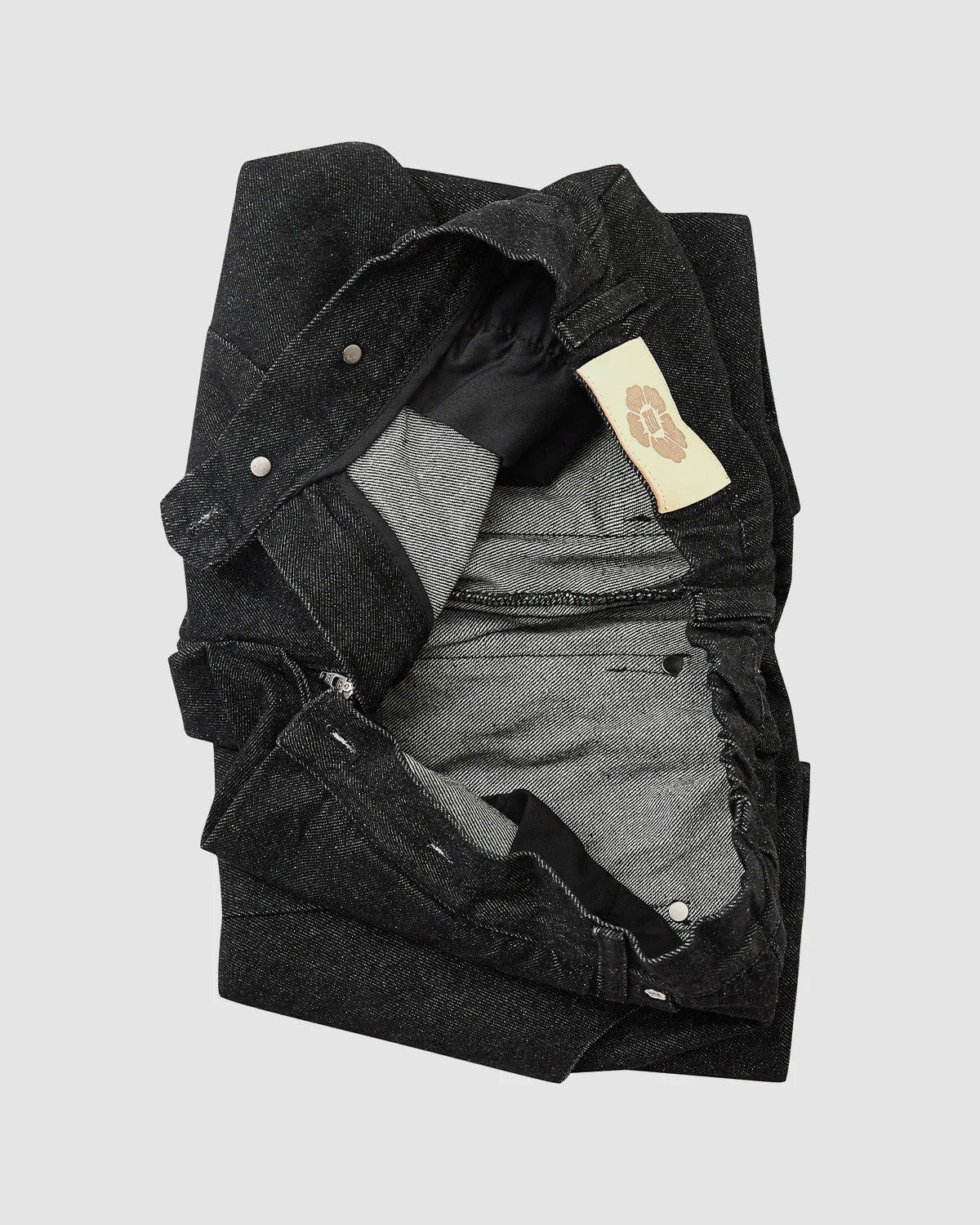 BLACK HANBOK DENIM PANTS - Image 15