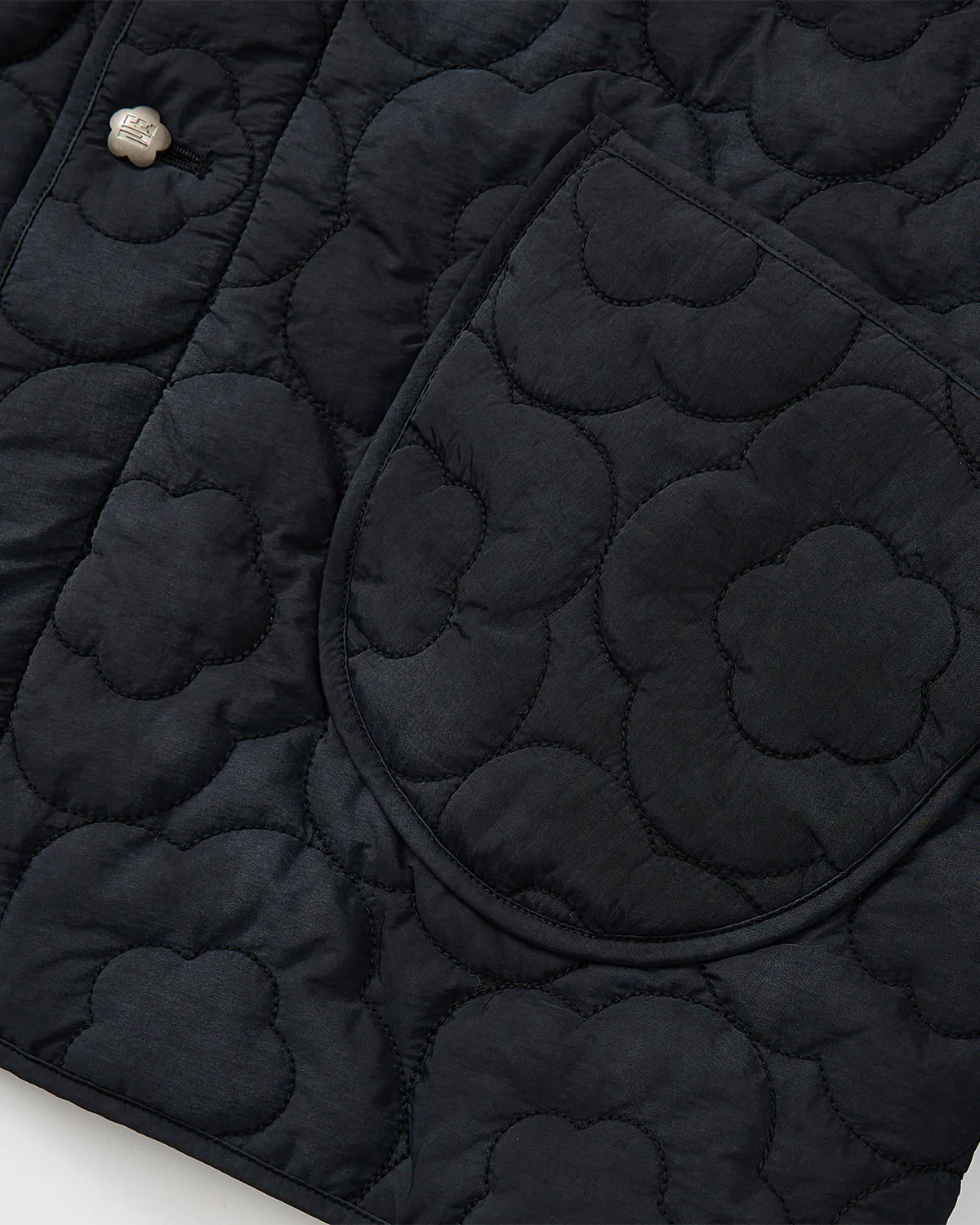 BLACK MOCHI QUILTED MILITARY LINER - Image 9