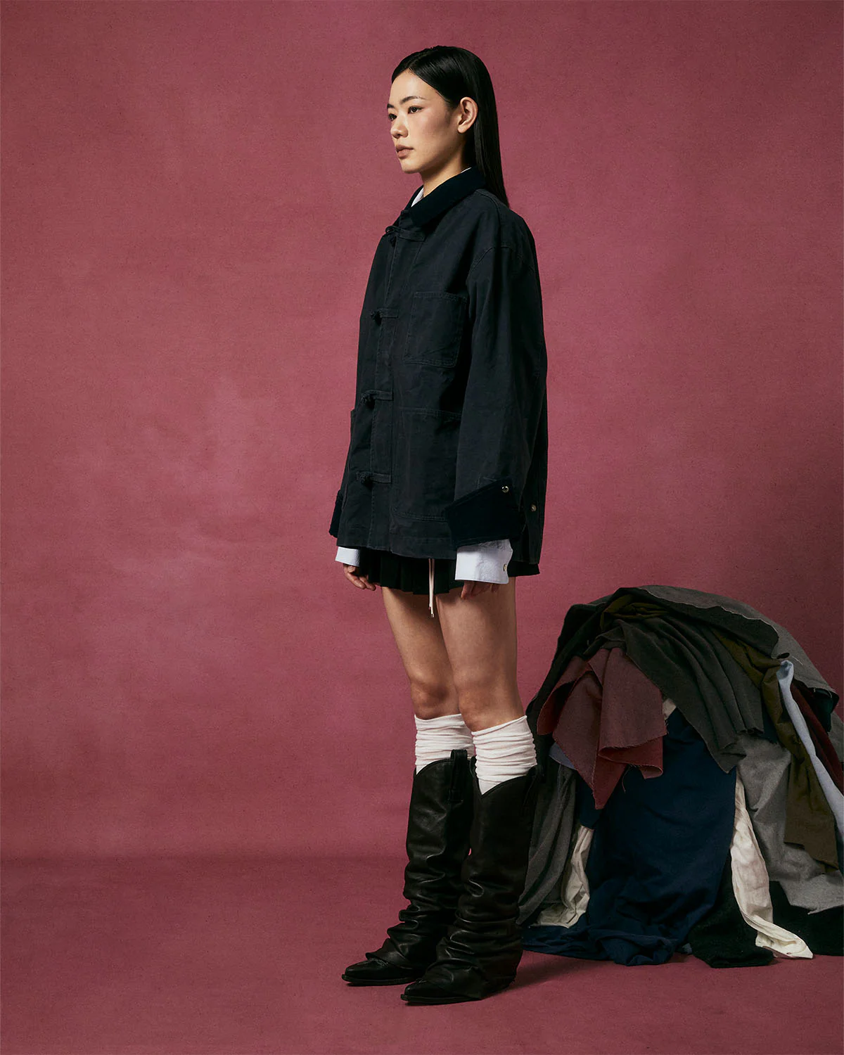 CHARCOAL KNOT BARN JACKET - Image 3