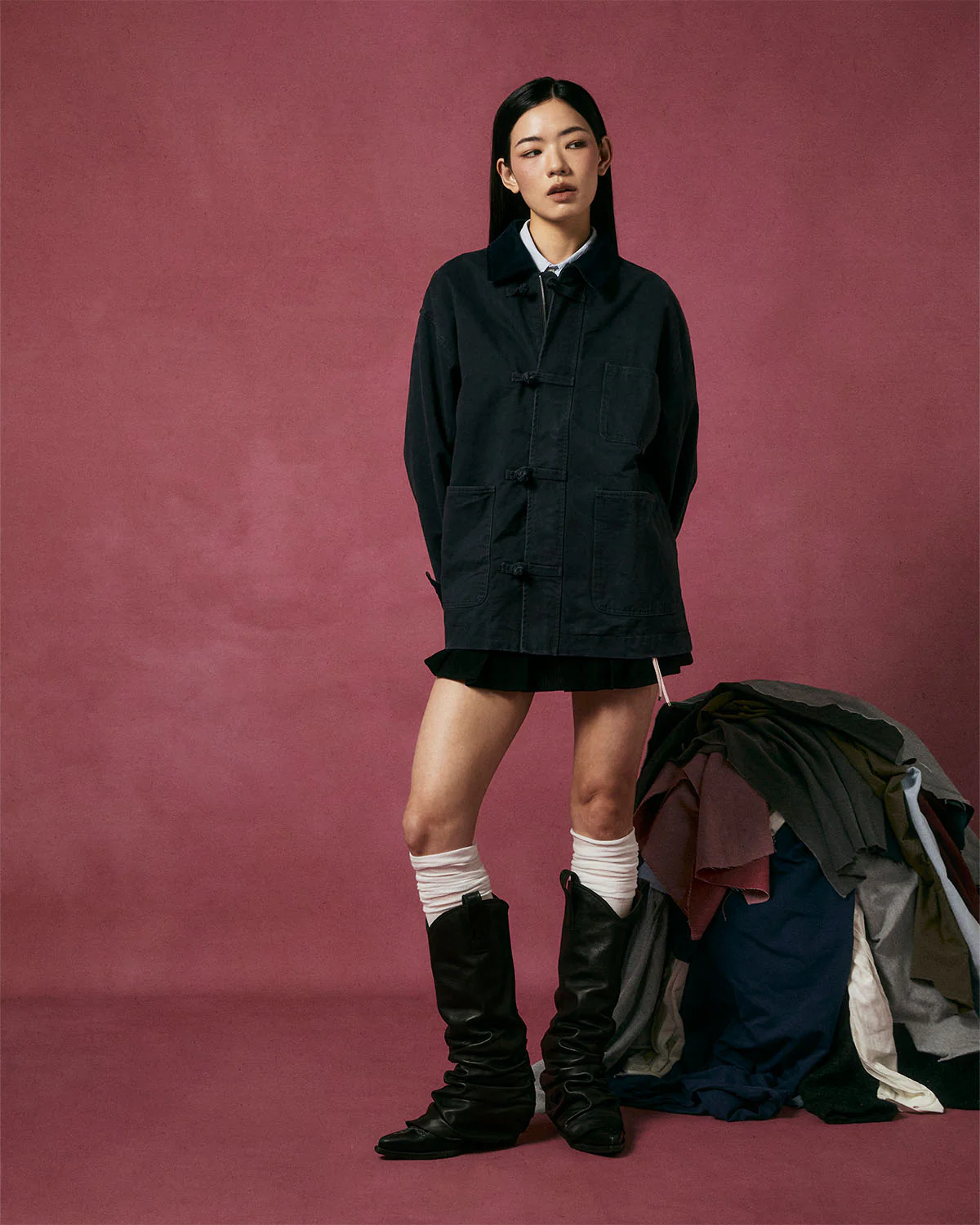 CHARCOAL KNOT BARN JACKET - Image 8