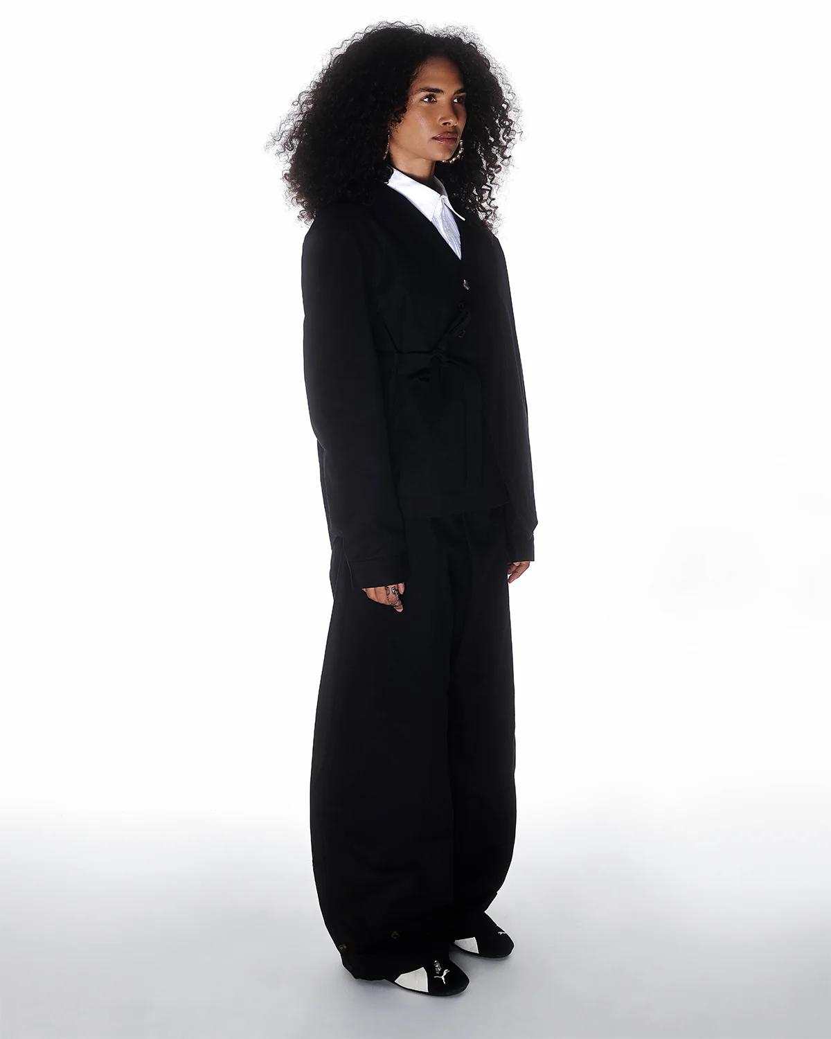 BLACK HANBOK TIE BLAZER - Image 8