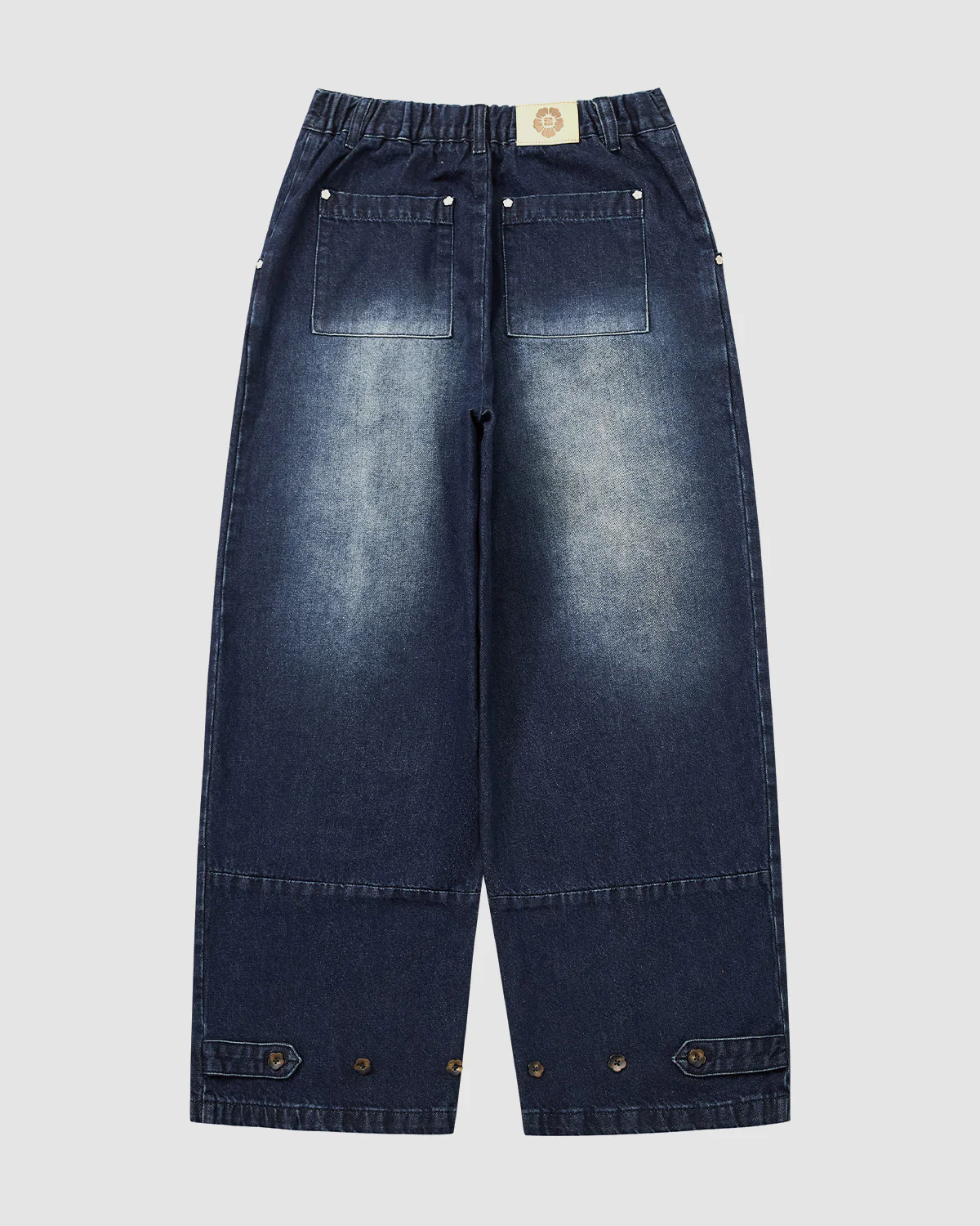 INDIGO FADE HANBOK DENIM PANTS - Image 4