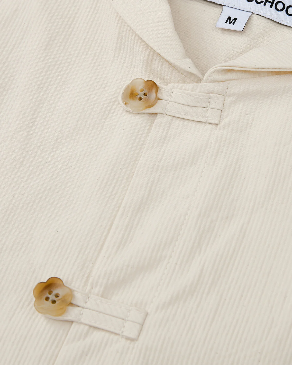 IVORY CHINA COLLAR KNOT SHACKET - Image 9
