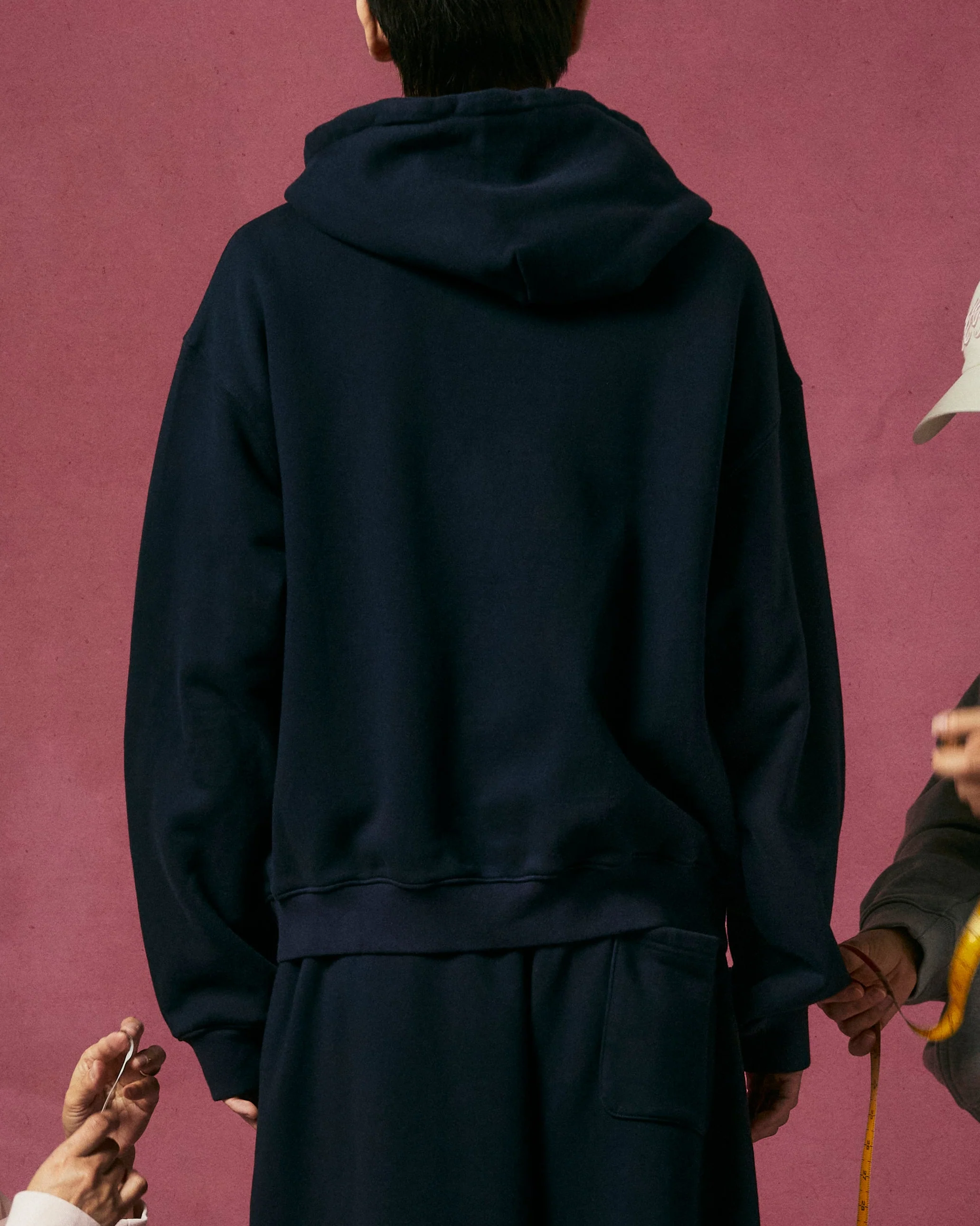 NAVY FLOWER KNOT ZIP UP - Image 5