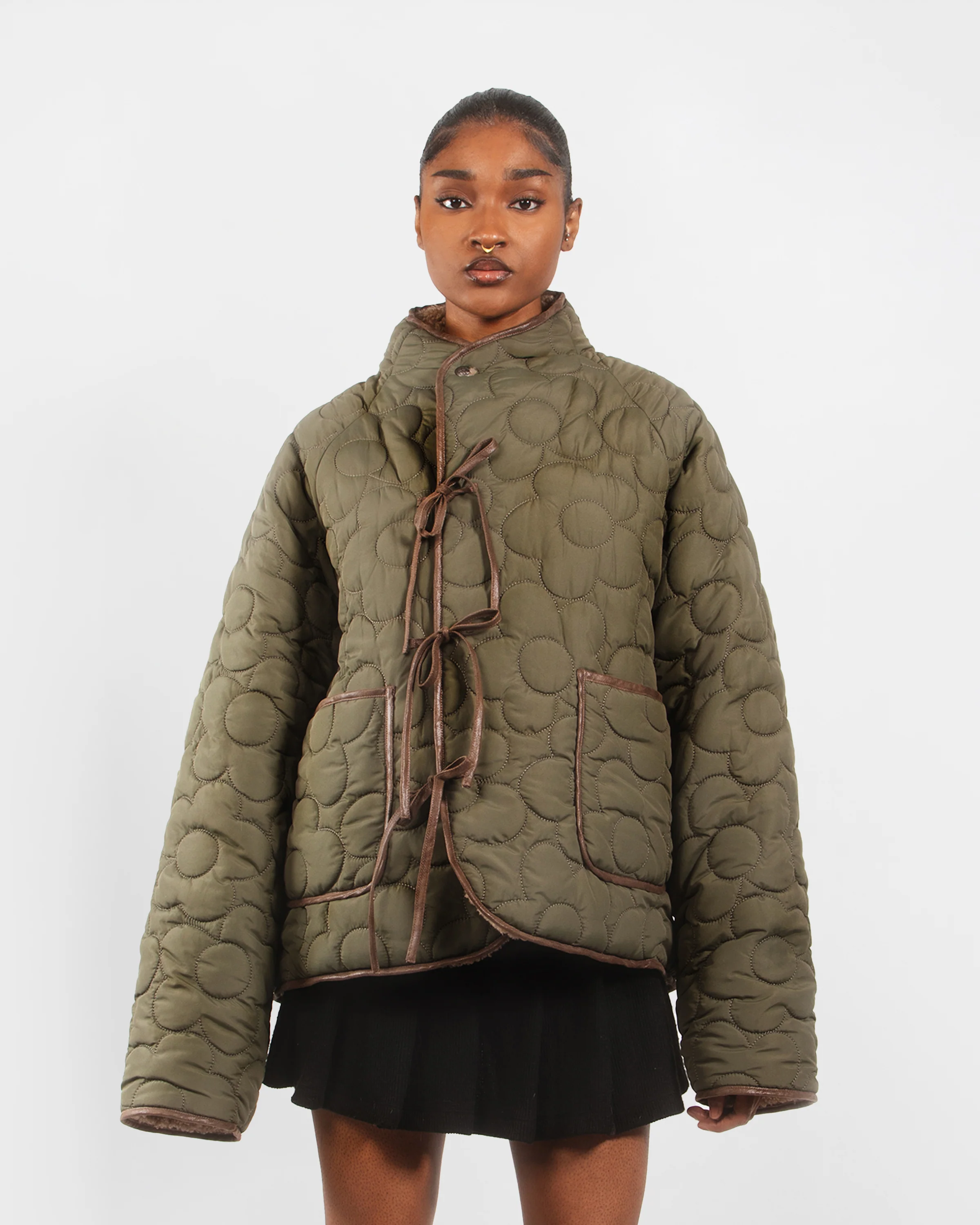 REVERSIBLE FLOWER QUILTED JEOGORI FLEECE - Image 10