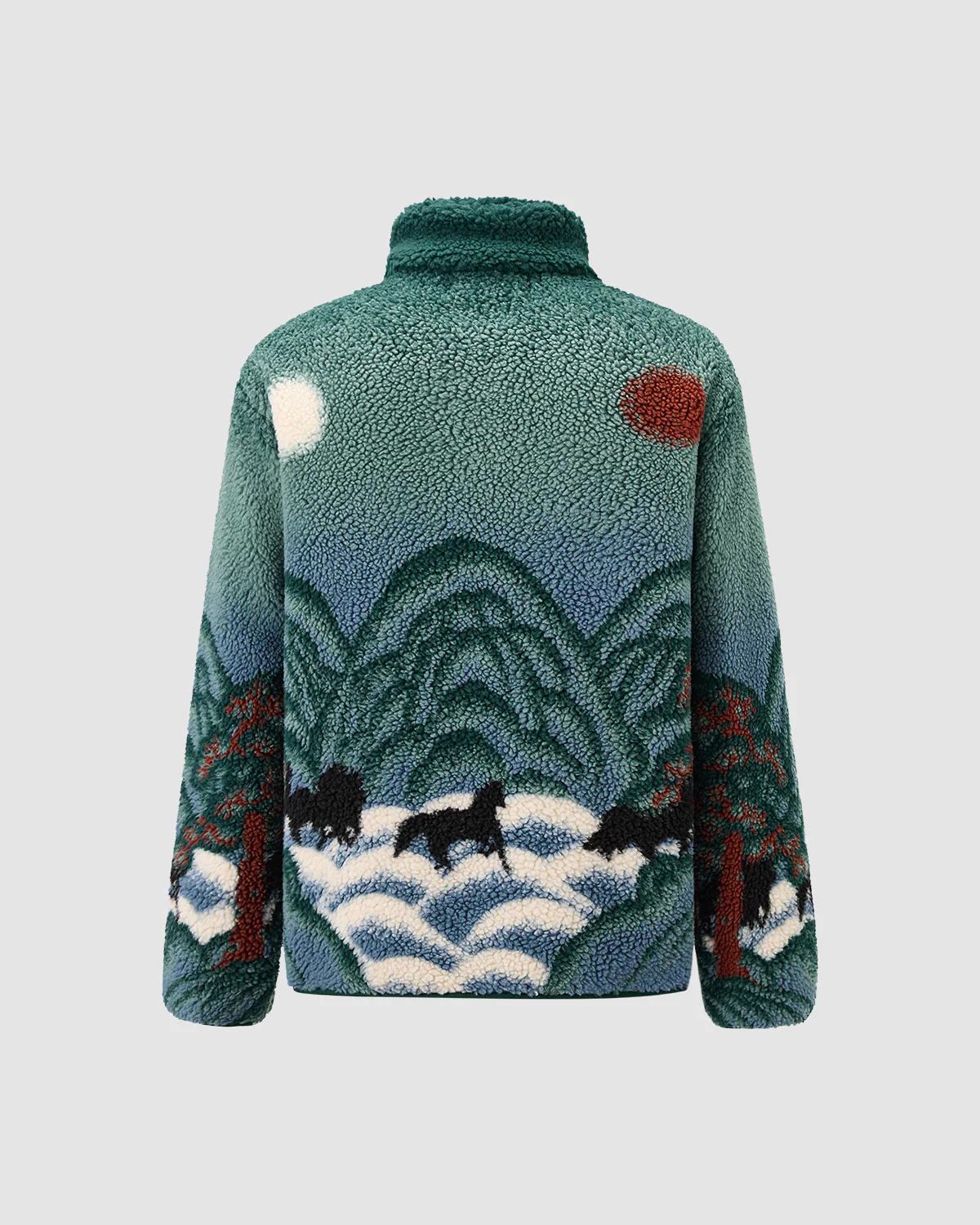 TEAL FIVE PEAKS FLEECE - Image 3