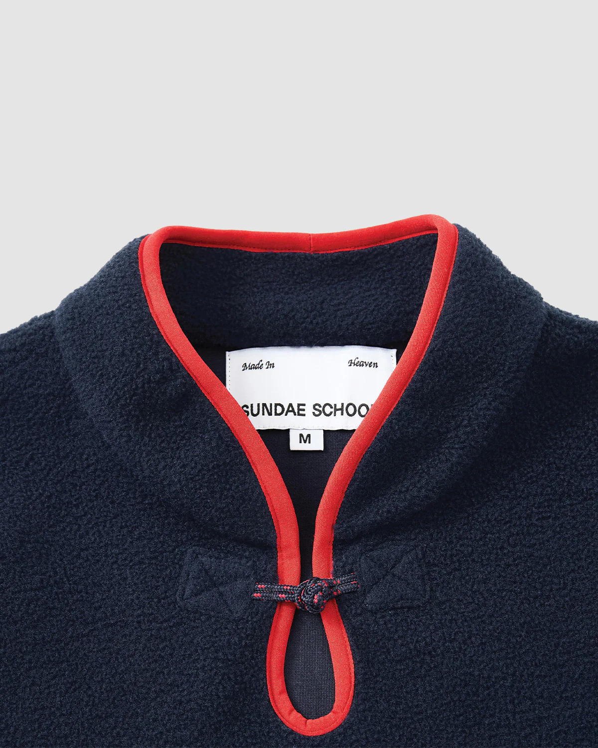 NAVY TEARDROP KNOT FLEECE - Image 9